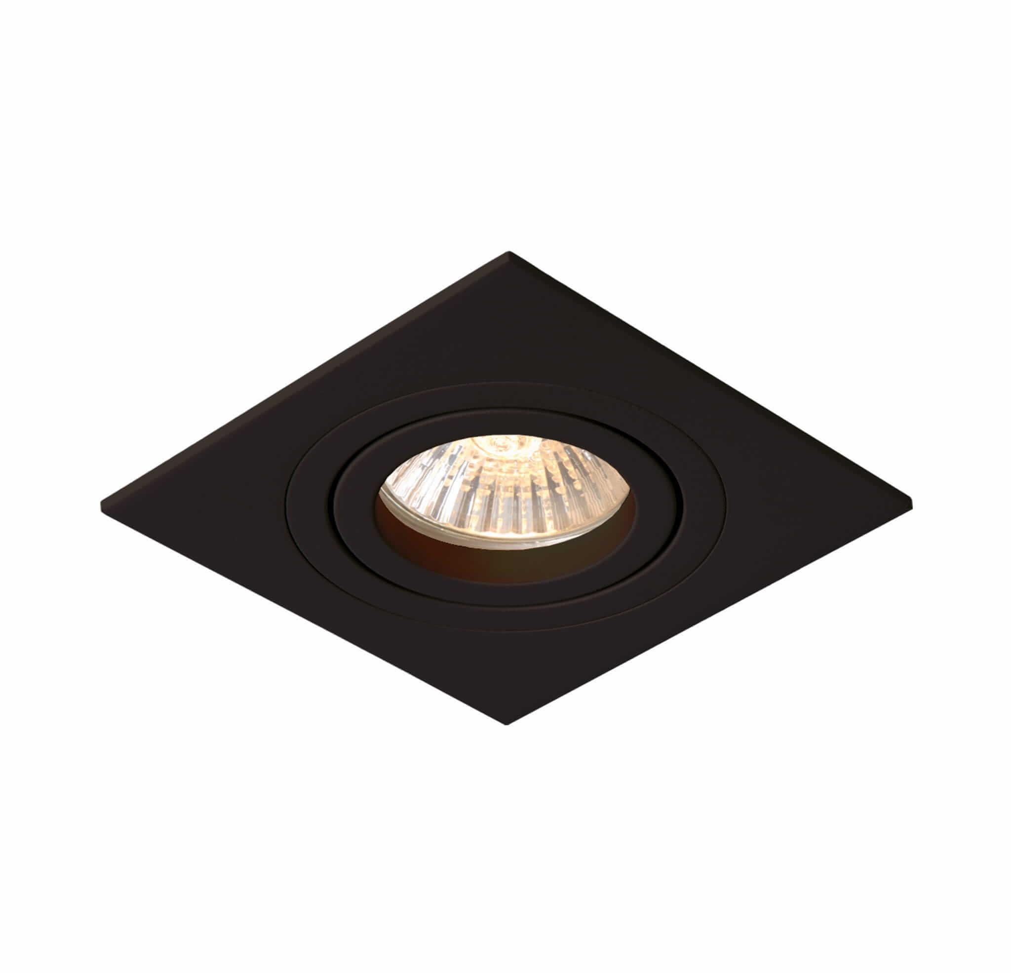 Podhľadové svietidlo METIS GU10  Movable Mesh Square Black Light Prestige