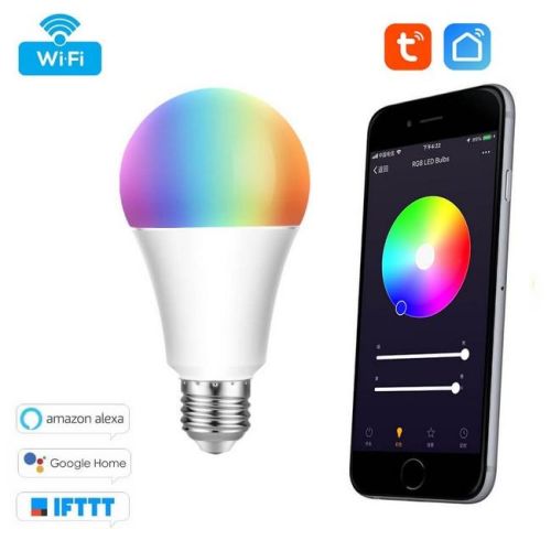 Smart RGB LED žiarovka 9W WIFI E27