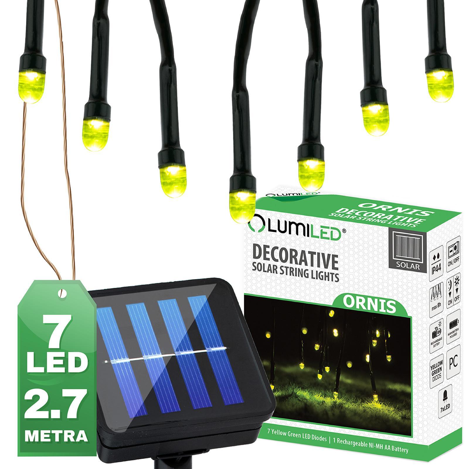 Solárna girlanda 7x LED dekoratívne bodky ORNIS LUMILED