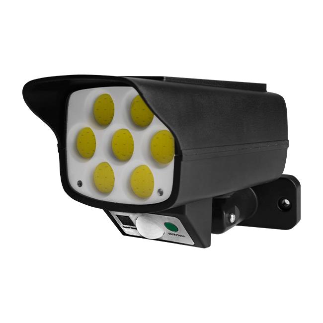 Solárna LED lampa 12 W 300 lm  IP65 s PIR senzorom a atrapou kamery