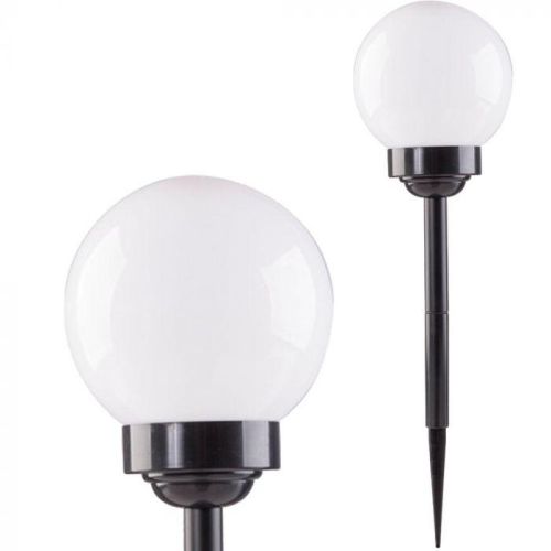 Solárna záhradná LED lampa BALL 15cm Studená biela