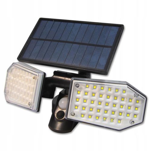 Solárny LED 2x reflektor  15W + PIR