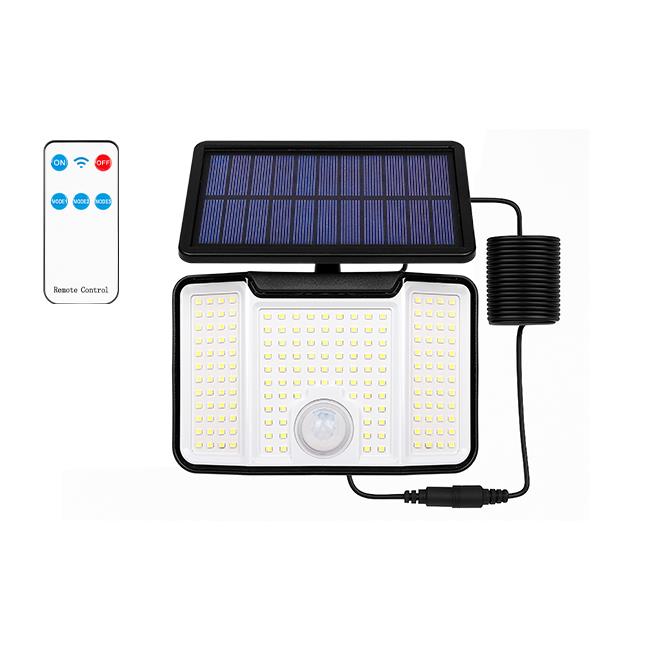 Solárny LED reflektor 7W 400lm 6000K studená biela IP44 s PIR a DO