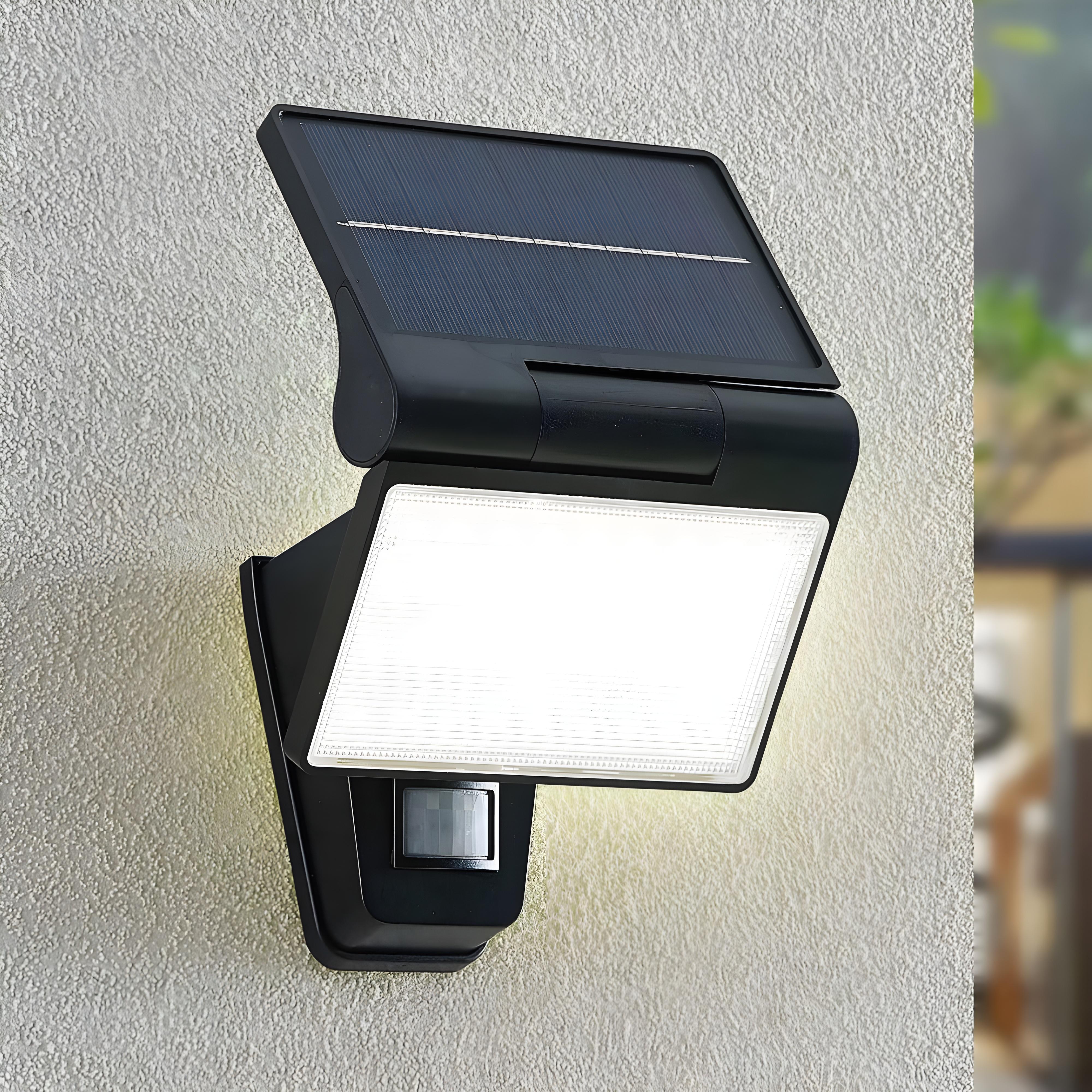 Solárny LED reflektor 6500K IP44 so senzorom pohybu a súmraku – CORDY LUMILED