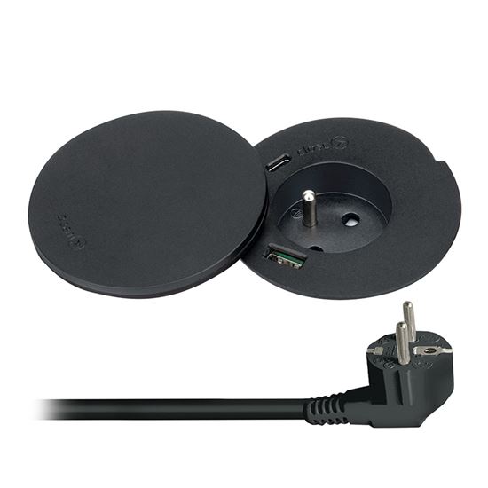 Vstavaná zásuvka Solight s USB A+C a bezdrôtovým nabíjaním 10W