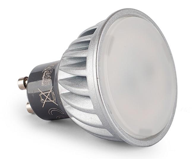 STMIEVATEĽNÁ LED ŽIAROVKA 10W STUDENÁ BIELA GU10