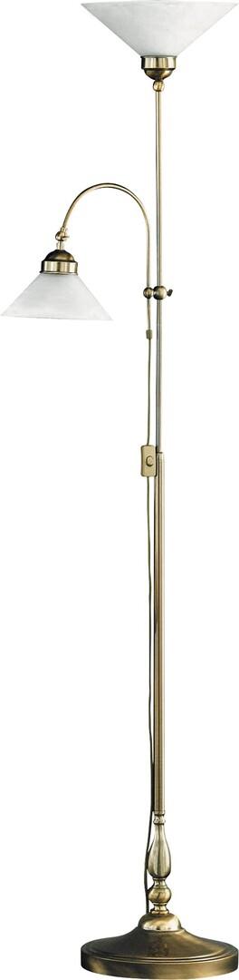 Stojaca lampa 2x E27 Brown Classic Marian 2708 Rabalux