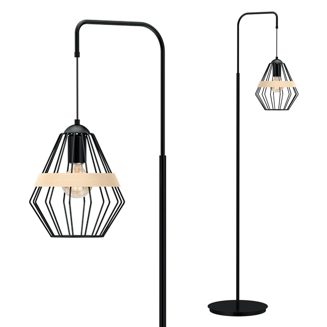 Stojaca lampa CLIFF čierna 1xE27 Milagro
