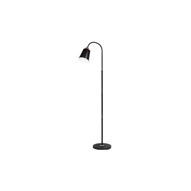 Stojaca lampa Koko 145 cm čierna so zlatým detailom