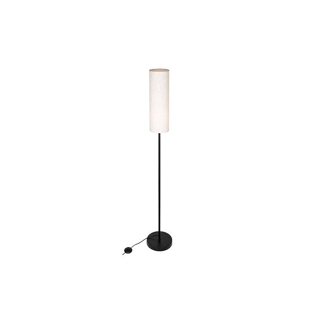 Stojaca lampa Passo 150 cm čierna s tienidlom ratan