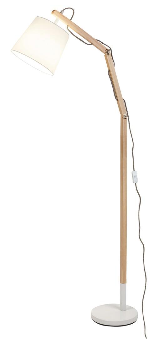 Stojaca lampa E27 biela škandinávska Thomas 4192 Rabalux