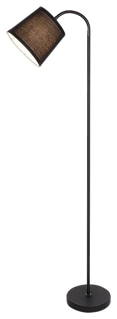 Stojaca lampa Rabalux Godric E27 čierna