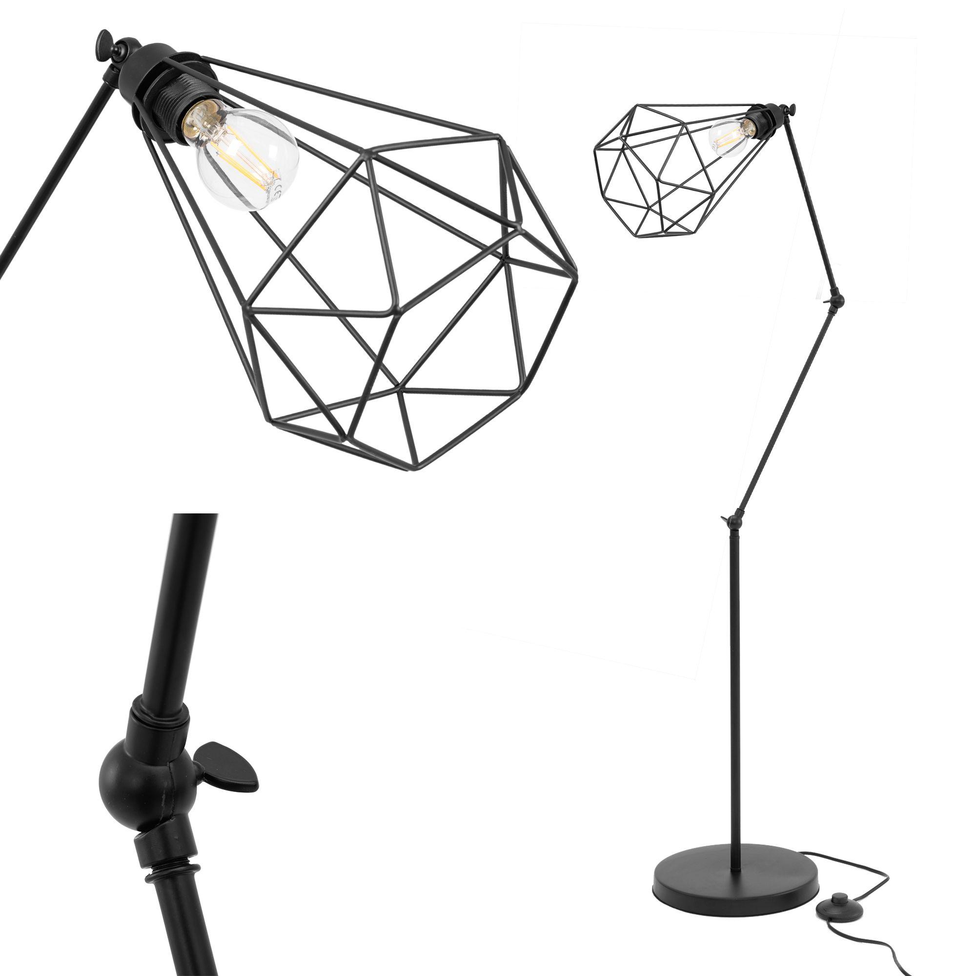 Stojaca lampa Reno APP540-1F – moderné kovové svietidlo s nastaviteľným tienidlom