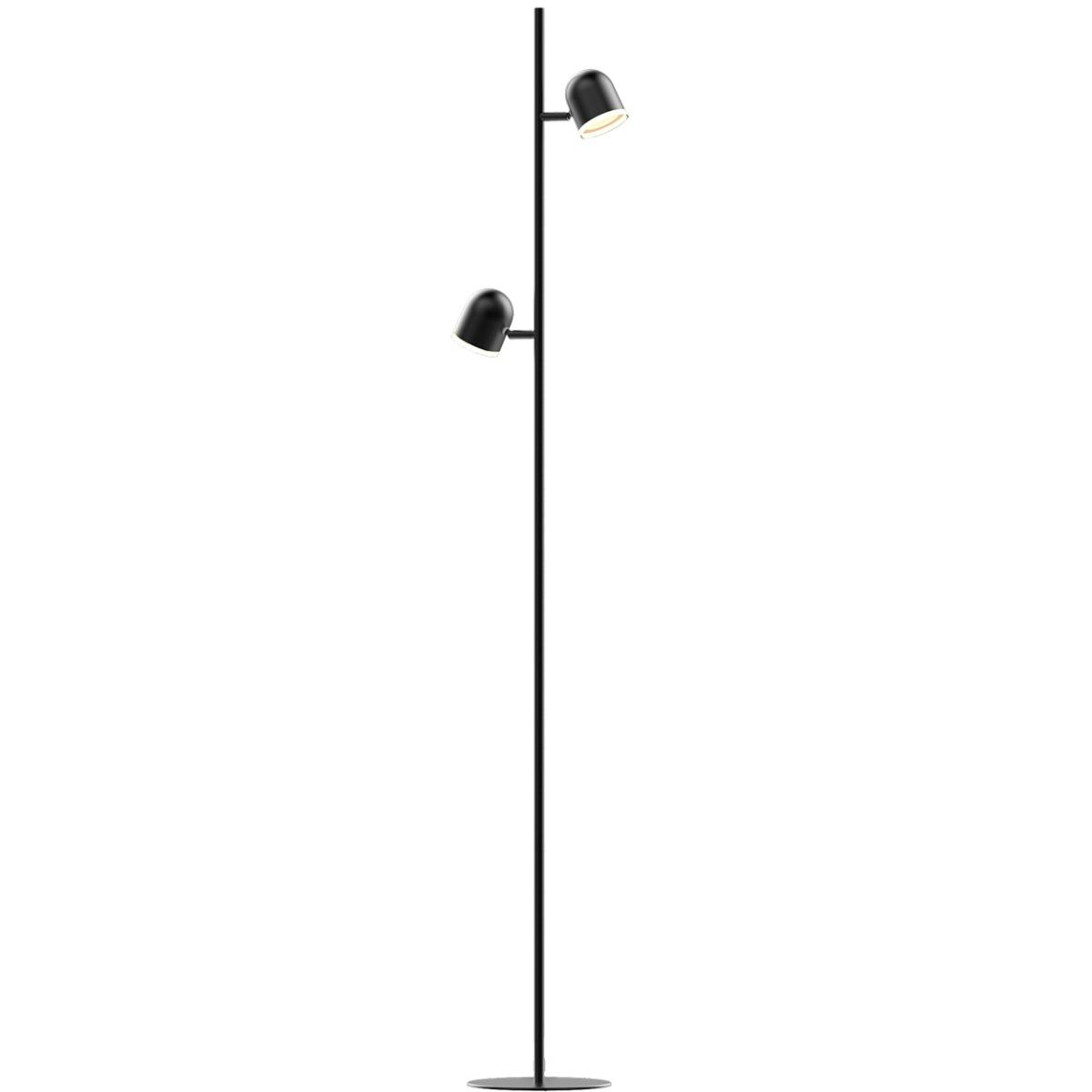 Stojacia lampa 7W 2x LED RAWI čierna 3000K GOLDLUX (Polux)