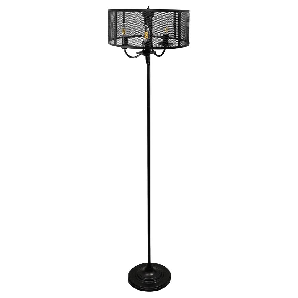 Stojacia lampa Soho 3xE14 GOLDLUX (Polux) čierna