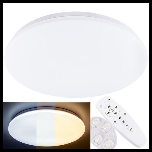 Stropné LED svietidlo 40cm na DO 40W IP44 CCT 3000K-6000K + ovládač