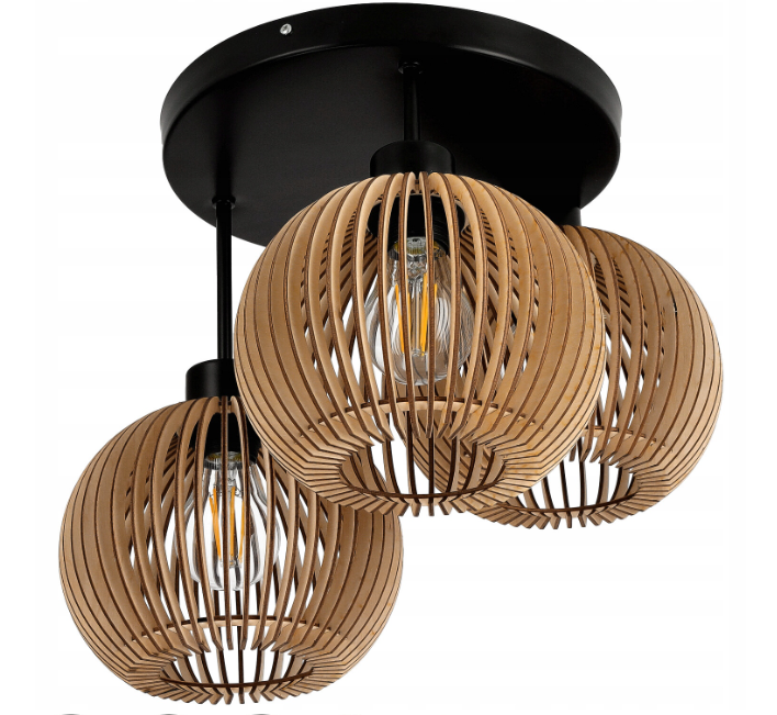 Stropné LED kruhové svietidlo 3xE27 - TREE
