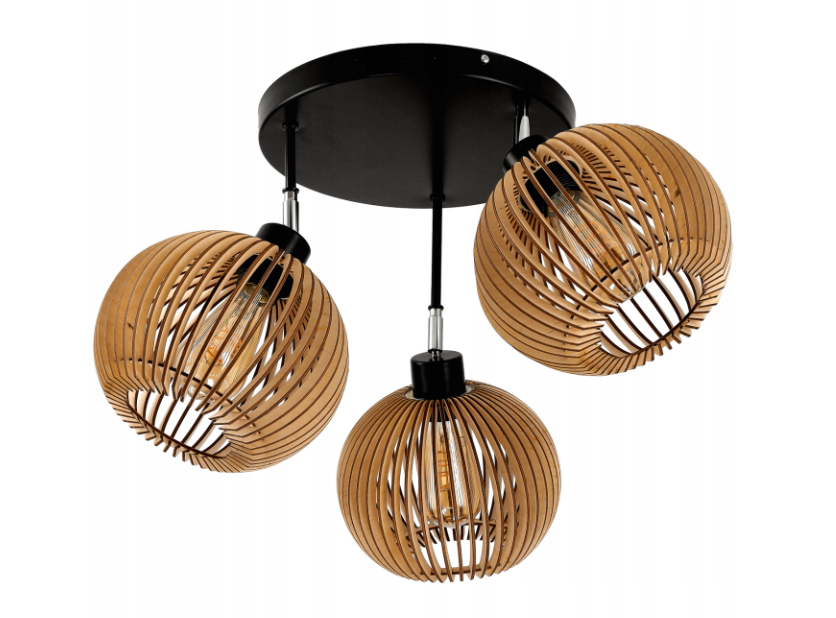 Stropné LED kruhové svietidlo 3xE27 - TREE