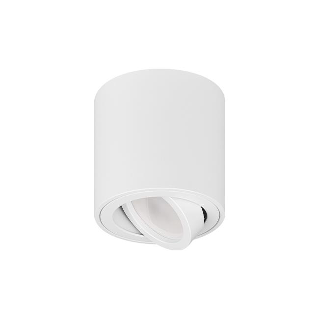Stropné svietidlo valec nastaviteľné GU10 BIELE 84 x 80mm