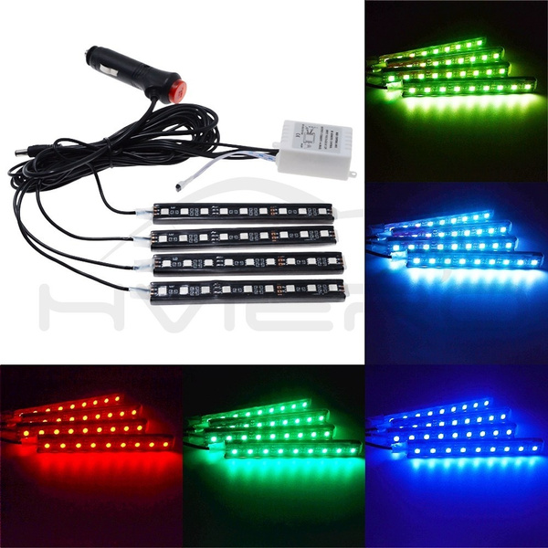 Súprava osvetlenia interiéru vozidla LED RGB + diaľkové ovládanie