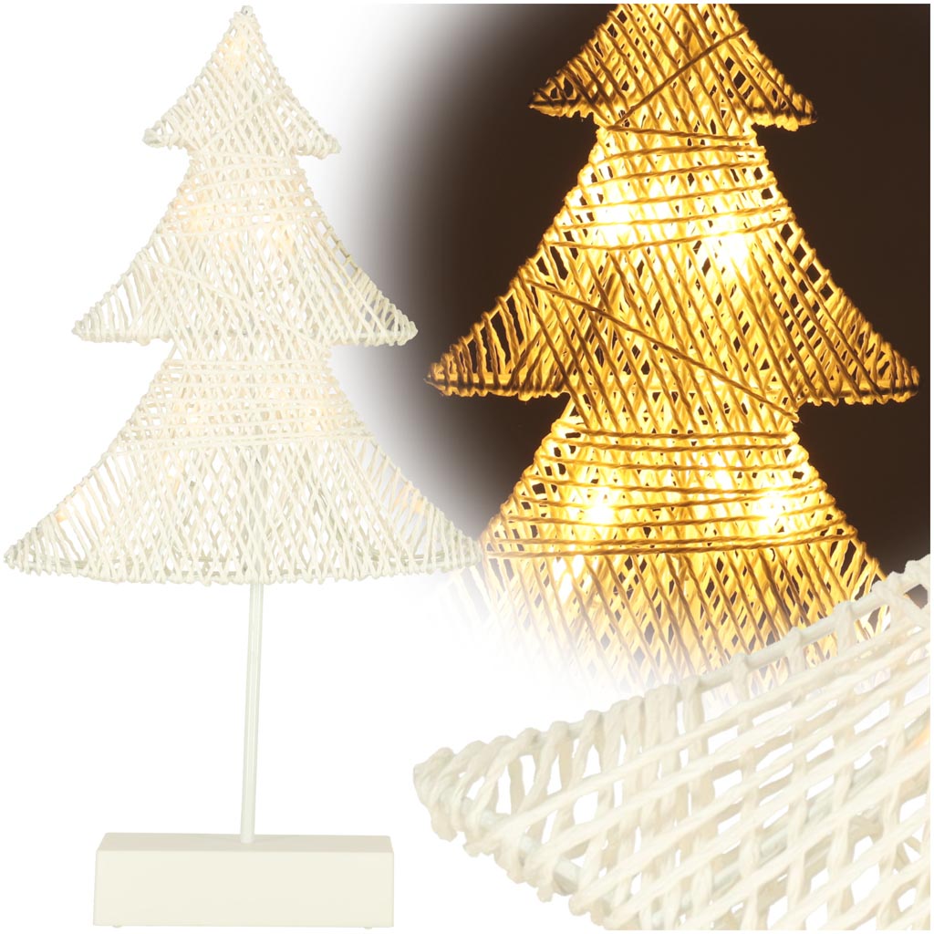 SVIETIACA HVIEZDA VIANOČNÁ DEKORÁCIA 10 LED 39 CM TEPLÁ BIELA
