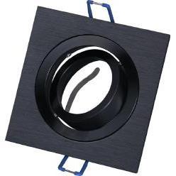 Podhľadové bodové svietidlo JOTA K/1 Black – nastaviteľné, hliníkové