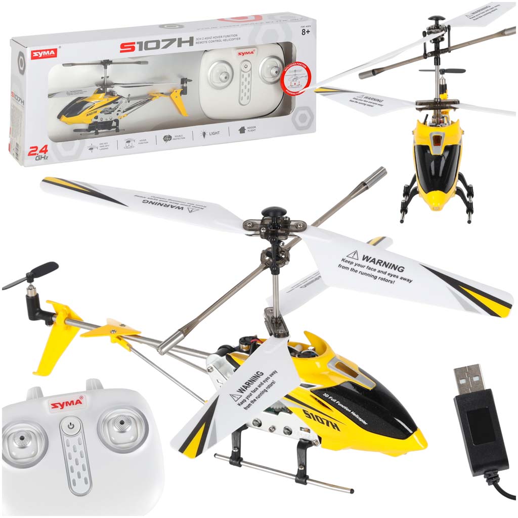 RC vrtuľník SYMA S107H 2,4 GHz RTF – žltý