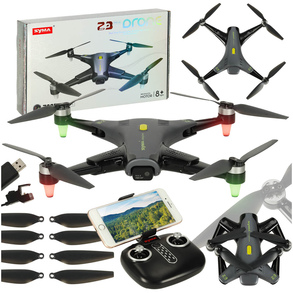 RC dron Syma Z3PRO 2,4 GHz 4CH Wi-Fi čierny s HD kamerou