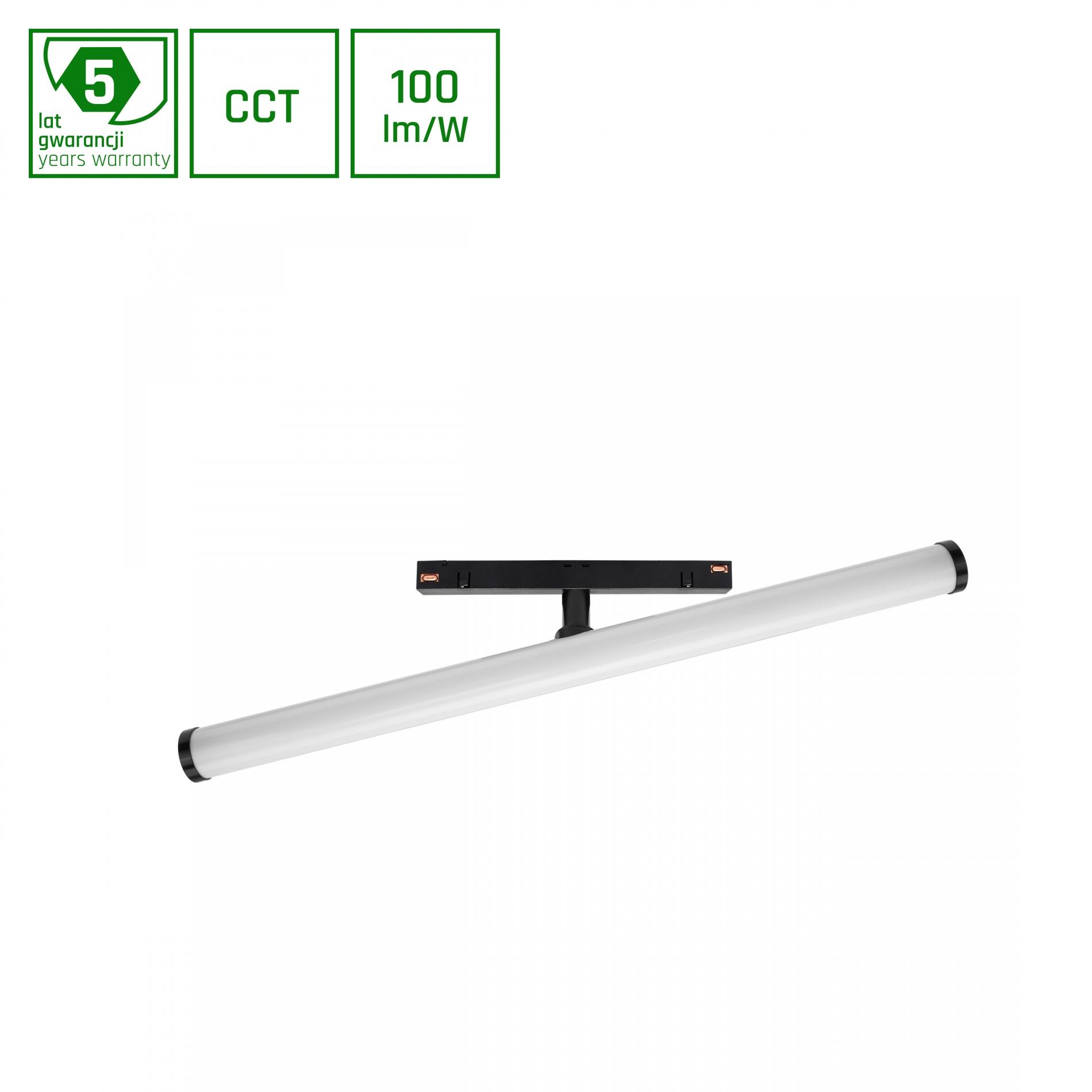 SYSTEM SHIFT SMART – BEAM TRACK LIGHT FI28x400x75MM 12W 150° BLACK CCT/DIM
