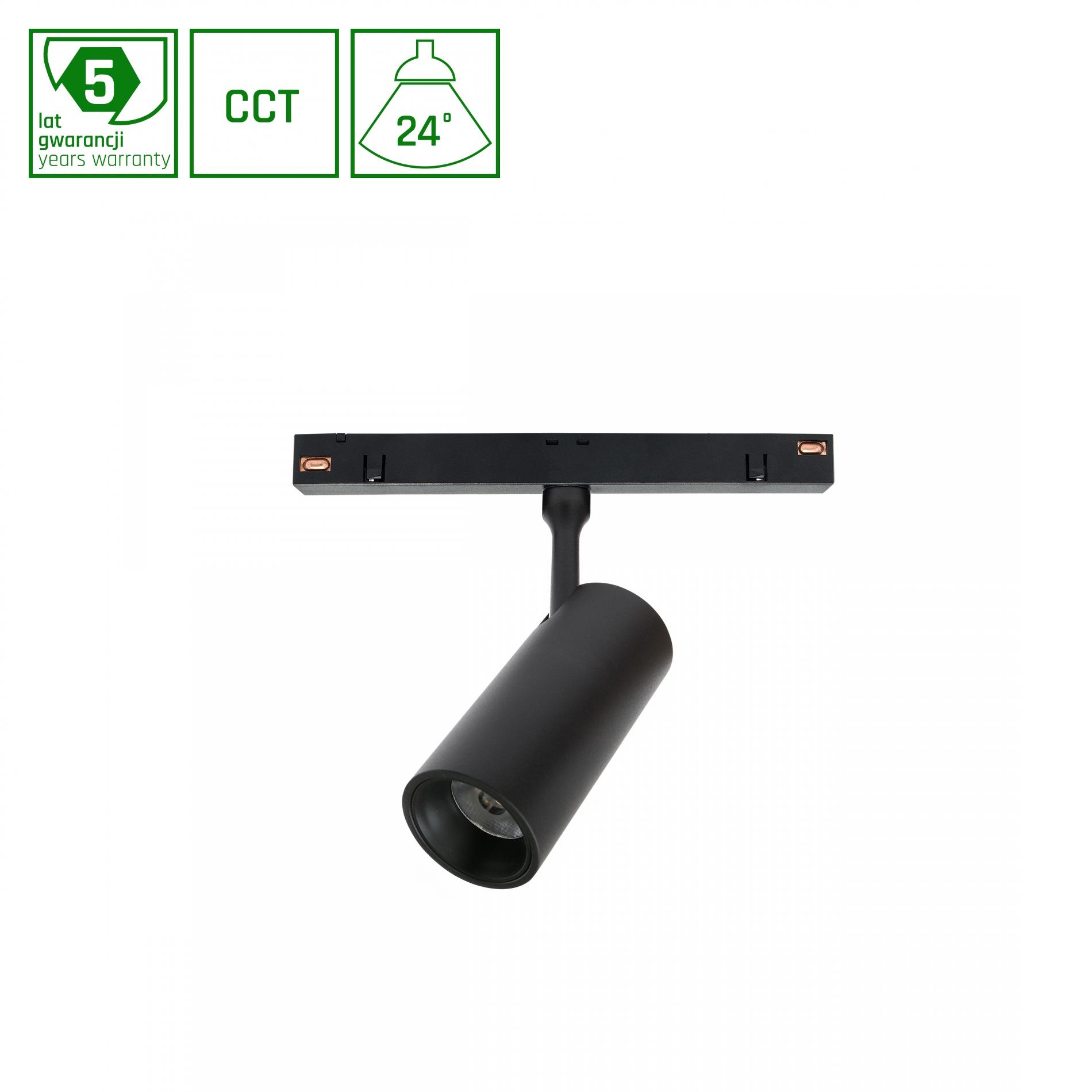 SYSTEM SHIFT SMART – SPOT S TRACK LIGHT 6W, ČIERNY, CCT/DIM, IP20