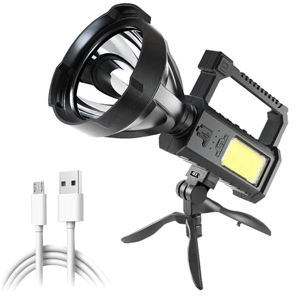 Multifunkčný LED reflektor so vstavanou dobíjacou batériou a univerzálnym stojanom | 1000lm, 4 režimy svietenia, až 8h