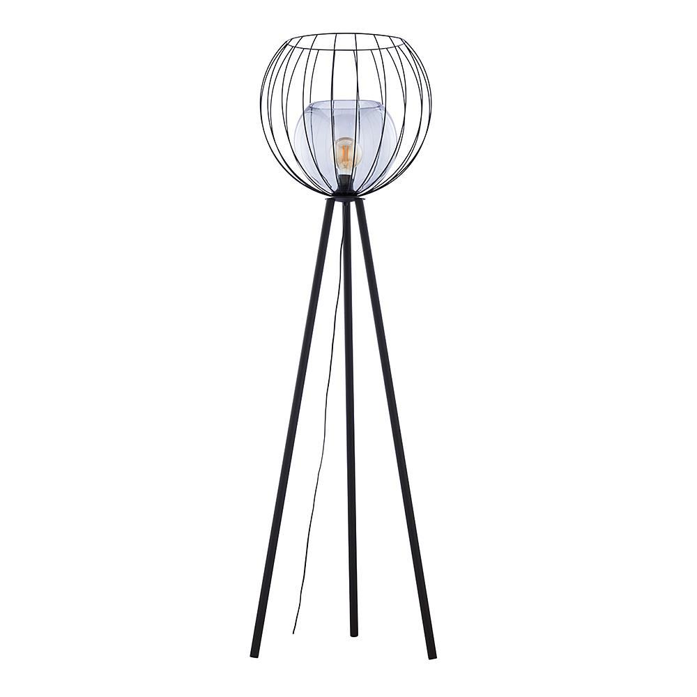 UNIVERSO BLACK stojaca lampa – Čierne priemyselné tienidlo E27 5057 TK Lighting