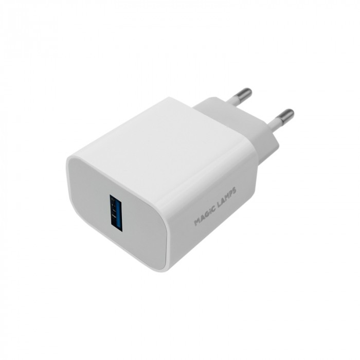 USB nabíjačka do zásuvky 20 W USB-A biela IP20