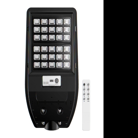 Solárne Pouličné Osvetlenie IP65 50W 6000K – Senzor Pohybu a Súmraku + Diaľkové Ovládanie