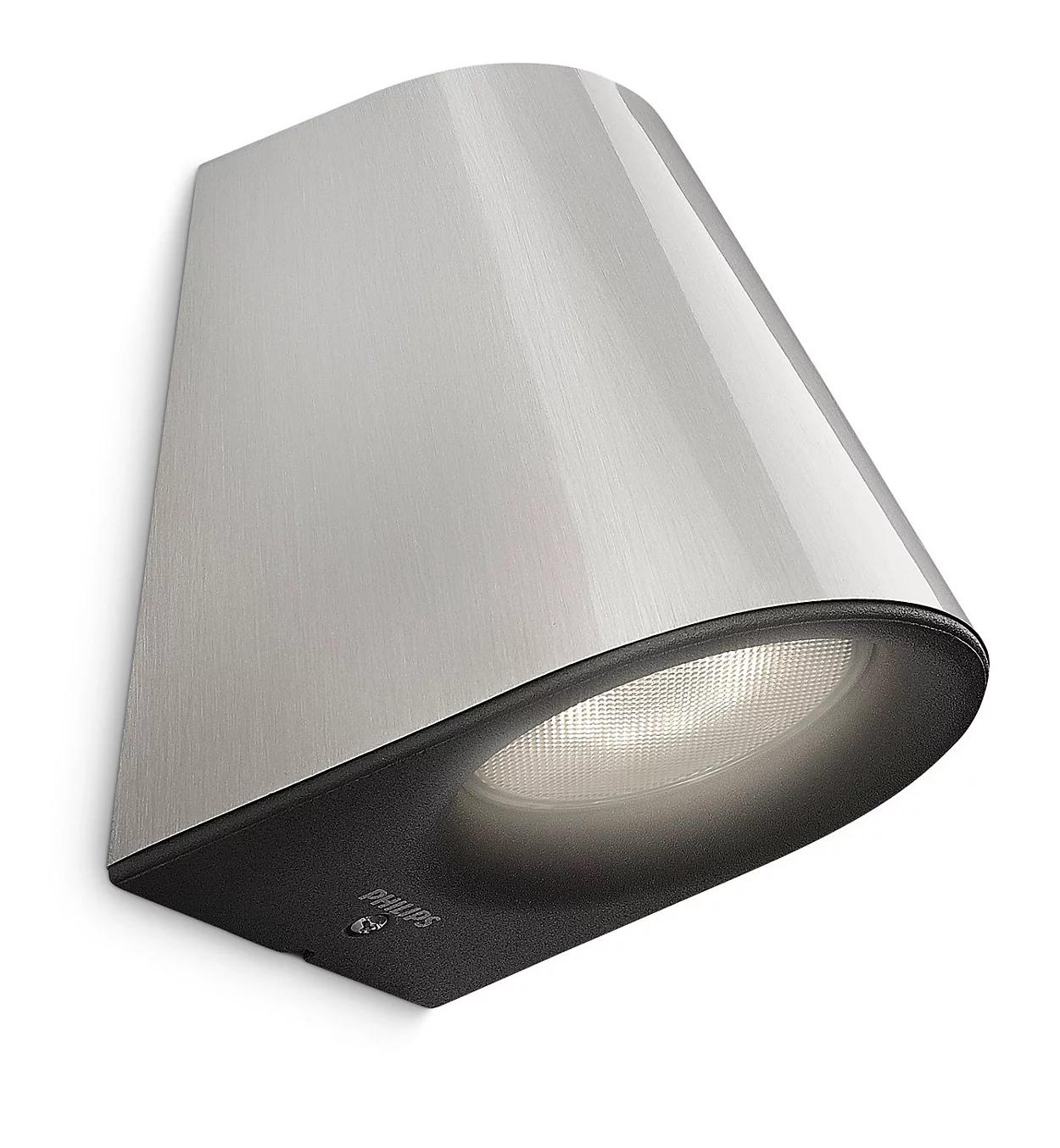 FASÁDNA LED LAMPA VIRGA MYGARDEN 3W 2700K IP44 STRIEBORNÁ PHILIPS
