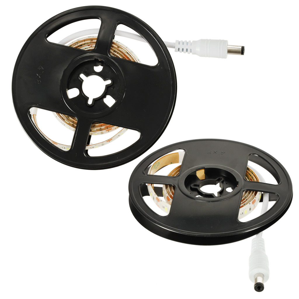 LED PÁSIK, BATÉRIA + USB POHYBOVÝ SENZOR, 1M 59LED TEPLÁ BIELA