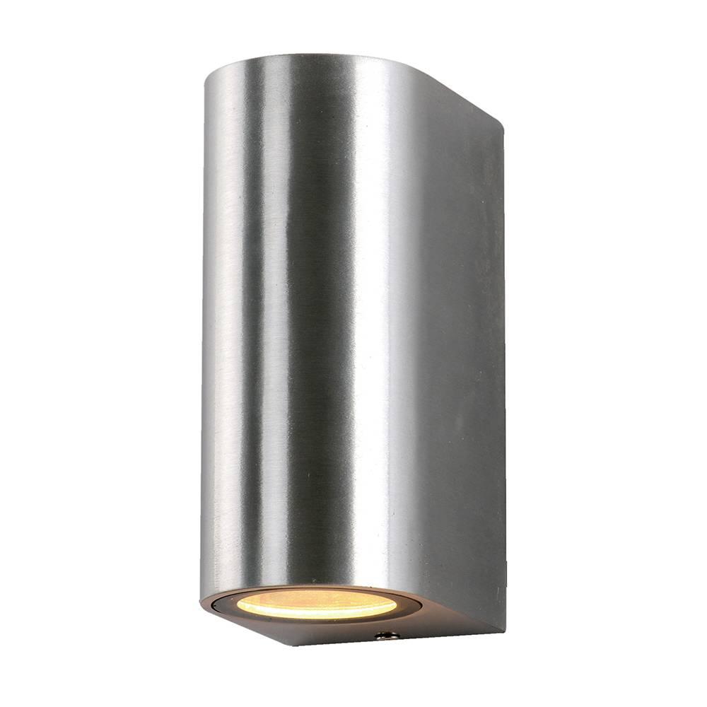 VONKAJŠIA NÁSTENNÁ LAMPA - HLINÍKOVÉ NATNÉ TELO 2XGU10