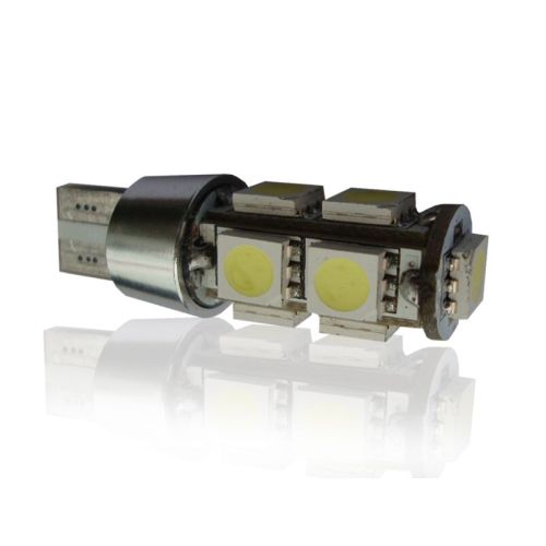 Wedge 9 LED SMD 5050 3chips 12V CANBUS biela studená