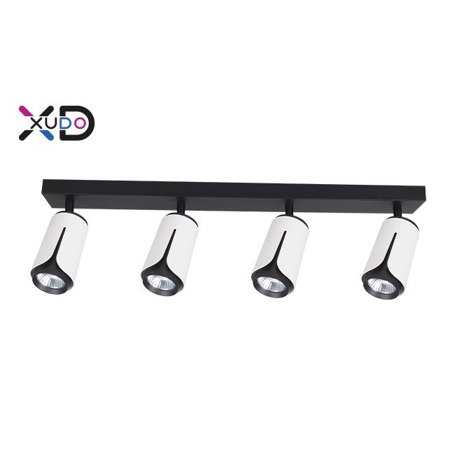 GU10 LED nástenné svietidlo x4 biele + čierne XD-IK264W