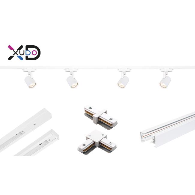 Sada 4x Tracklight 1-fázový GU10 biely x4 1,5m