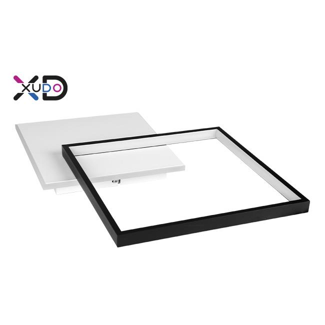 LED luster 27W 45x35cm čierny CCT diaľkový ovládač XD-LA100