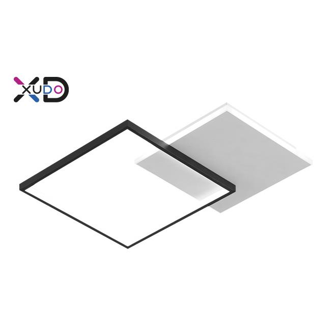 LED luster 45W 69x52cm čierny CCT diaľkový ovládač XD-LA101