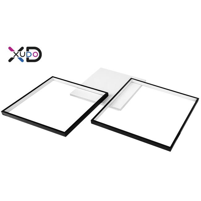 LED luster 57W 79x58cm čierny CCT diaľkový ovládač XD-LA102