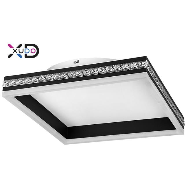 LED luster 46W 40x40cm 4000K čierny XD-LA121