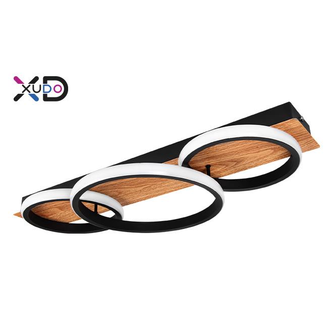 LED luster 25W 58x26cm 4000K čierny XD-LA125