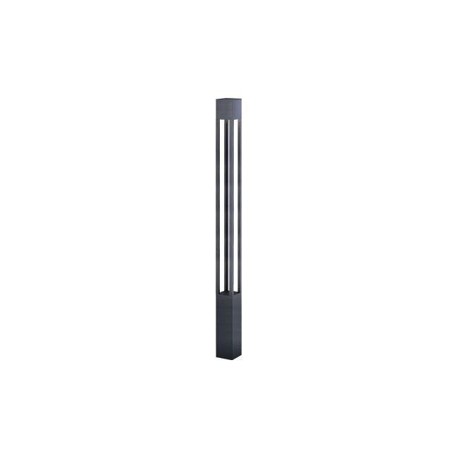 Záhradná lampa Polin E27 LED, stojaca, 250 cm, čierna	