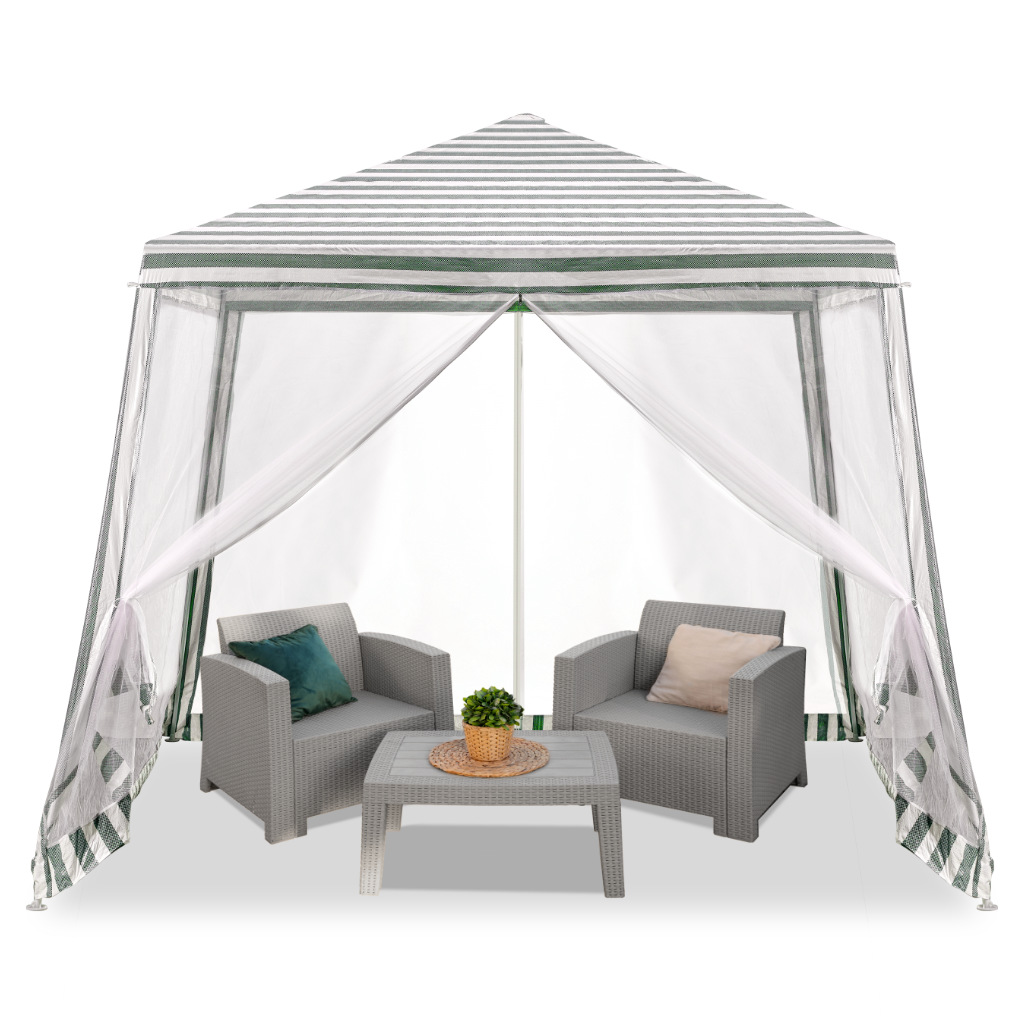 Záhradný párty pavilón s moskytiérou 3 x 3 m – biely