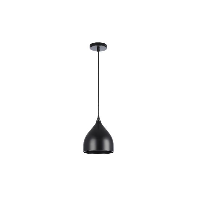 Závesná lampa Como x1 E27, čierna
