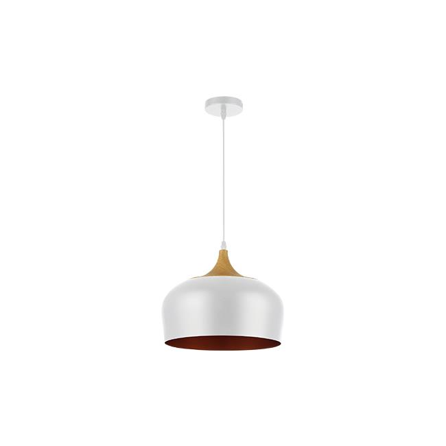 Závesná lampa Lumina E27 x1 biela + zlatá