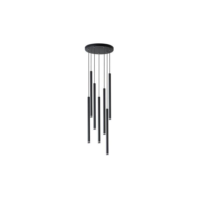 Závesná lampa Piero G9 x7 – čierna